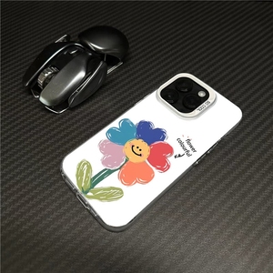 เคสโทรศัพท์มือถือลายดอกไม้สีขาว TPU กันกระแทกออกแบบได้เองเคสมือถือลายการ์ตูน IMD ใหม่สำหรับ iPhone 17 PRO MAX 16 15 14 13 12 11 - Product Image 4