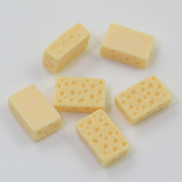 100 Pezzi Miniature in Resina a Forma di Formaggio, Cabochon Flatback Kawaii per Casa delle Bambole, Materiale Alimentare per Artigianato, Accessori per Scrapbook, Charm Fai da Te