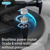 Дрон YZRC F167 с бесщеточным двигателем, 5G WiFi, складной, для начинающих, с функцией обхода препятствий и дистанционным управлением