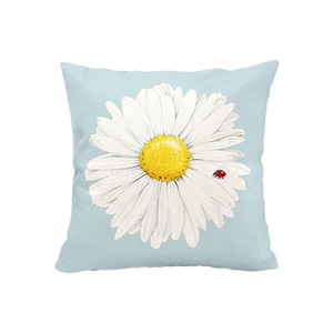 Funda de cojín con textura de margaritas estilo transfronterizo, funda de cojín cálida para decoración del hogar, cojín lumbar de estilo pastoral para sala de estar y dormitorio - Product Image 5