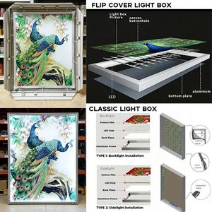 PANGUI Caja <span class=keywords><strong>de</strong></span> Luz Publicitaria Reutilizable, Ecológica, Impermeable e Ignífuga con Tapa Abatible, Caja <span class=keywords><strong>de</strong></span> Luz <span class=keywords><strong>de</strong></span> Tela <span class=keywords><strong>de</strong></span> Aluminio con Cierre a Presión para Metro - Product Image 3