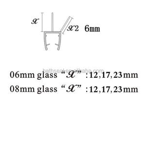 . 2024 nueva gran oferta PVC baño <span class=keywords><strong>ducha</strong></span> pantalla inferior sello tira curva <span class=keywords><strong>goma</strong></span> plástico sello tira - Product Image 5