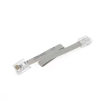Kit de connecteurs modulaires universels 6P6C pour câbles RJ11/RJ12/RJ25 d'ordinateurs électroniques, boîtiers étanches en PVC sur mesure, étamés