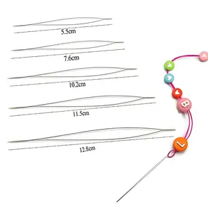 不锈钢开口弯曲串珠针工具针珠穿线绳轻松DIY珠宝发现制作