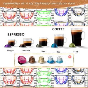 <span class=keywords><strong>Tiroir</strong></span> à capsules de café en verre noir trempé compatible avec le support <span class=keywords><strong>Nespresso</strong></span> <span class=keywords><strong>Vertuo</strong></span> pour 50 capsules grandes et 75 capsules petites - Product Image 6