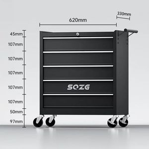 Garage Metal <b>Trolly</b> Tool Storage Cabinet Heavy Duty Workshop Roller Drawer Steel Tool Cabinet on Wheels - Product Image 2