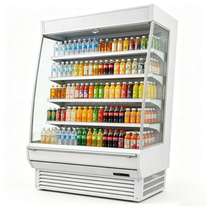 Vente en gros de vitrines réfrigérées verticales ouvertes de 2 m, adaptées aux grands supermarchés en 2026 - Product Image 1