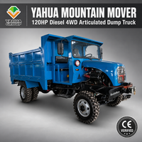 Tracteur diesel à quatre roues motrices pour la plantation d'huiles palmaires, transporteur de marchandises et équipement agricole compact à benne basculante