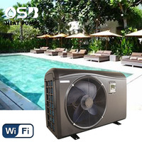 Pompe à chaleur pour piscine à source d'air R32, armoire en acier galvanisé, compresseur rotatif, chauffe-eau pour spa, pour usage extérieur et hôtelier