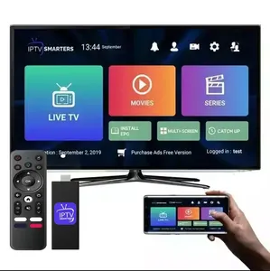 Sıcak satış Android TV çubuk mini PC I M3U abonelik 4k 12 ay alman Smarters TV bayi paneli ücretsiz testi