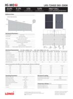Panel Surya Hi-MO 7 LR5-72HGD 560W-590W Garansi 30 Tahun 144 Sel Tipe-N HJT Modul PV Bifasial