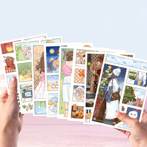 Paquete <span class=keywords><strong>de</strong></span> 8 Pegatinas Ilustradas ''Diversión <span class=keywords><strong>de</strong></span> las Cuatro Estaciones'' <span class=keywords><strong>para</strong></span> <span class=keywords><strong>Niñas</strong></span>, Pegatinas <span class=keywords><strong>para</strong></span> Decorar Fundas <span class=keywords><strong>de</strong></span> Teléfono y <span class=keywords><strong>Cuadernos</strong></span> - Product Image 3