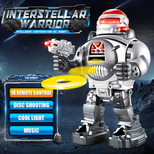 Robot jouet qui tire des missiles, marche, parle et danse avec des lumières clignotantes, robot télécommandé, jouets robots pour enfants - Product Image 2