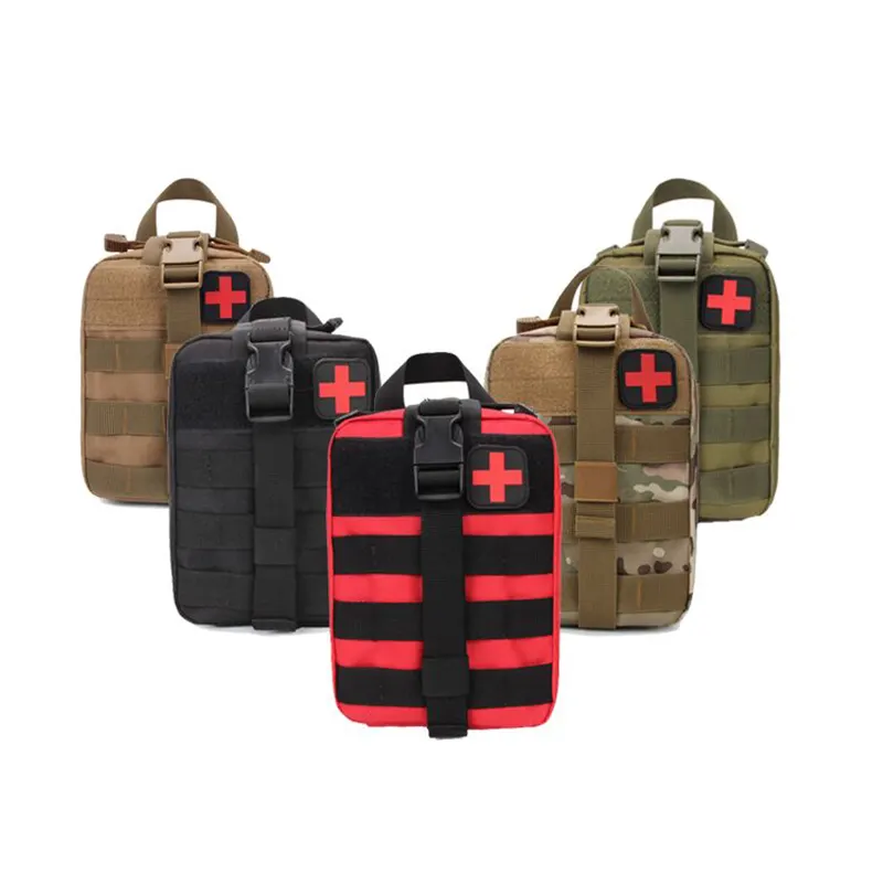 घायल मेडिकल ट्रॉमा बैग के लिए बड़ी क्षमता वाली लड़ाकू चिकित्सा आघात बैग के लिए कार में प्राथमिक उपचार किट