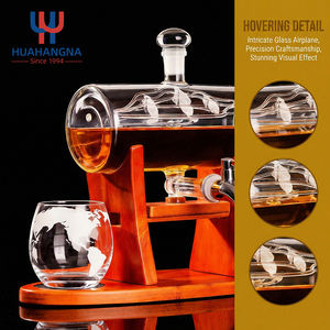 Distributeur de verres à whisky pour bar à domicile, 1250 ml, ensemble de carafe à whisky avec 2 verres à whisky et un magnifique support dans un coffret cadeau - Product Image 4