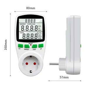 Supuer digital wattmeter LCD energy meter electricity power meter socket