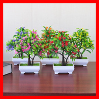 Miniature de lotus artificiel Huaien en pot, fausse plante de Bouddha en plastique, décoration de bureau - Source directe usine créative