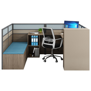 Poste <span class=keywords><strong>de</strong></span> travail modulaire <span class=keywords><strong>et</strong></span> personnalisable pour bureau, avec <span class=keywords><strong>lit</strong></span> pliant dissimulé, bureau en L avec <span class=keywords><strong>lit</strong></span> <span class=keywords><strong>de</strong></span> sieste <span class=keywords><strong>et</strong></span> rangement - Product Image 3