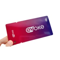 PVC en plastique d'impression de CMJN découpé 3 en 1 carte combinée de code barres 3 vers le haut étiquettes principales de carte-cadeau