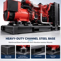 Generator Diesel Bekas 500kva Tipe Skid Mounted untuk Pertanian Hotel Vila Output Kontinu Konsumsi Bahan Bakar Rendah