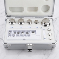 Ensembles de poids d'étalonnage en acier inoxydable Santwell E1 E2 F1 F2 M1, poids de test polis miroir en acier inoxydable 304 pour l'étalonnage des balances