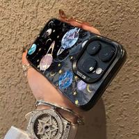 Funda de teléfono de lujo Earth Stars Space para iPhone 17 Air16 15 14 13 12 11 Pro Max XS X XR 7 8 Plus Pc Clear Cover