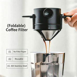 <span class=keywords><strong>Filtre</strong></span> à <span class=keywords><strong>café</strong></span> portable et réutilisable Kingze, écologique, en plastique, pour la maison, le camping, les voyages, <span class=keywords><strong>cafetière</strong></span> - Product Image 5
