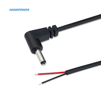 OEM Usine Angle Droit DC3.5 * 1.35MM Jack Plug Mâle Pour Ouvrir Câble DC 35135 Extension Câble D'alimentation