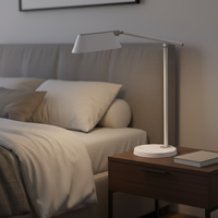 Lampe de bureau LED électrique moderne et simple, réglable, flexible, à gradation progressive, protection oculaire, commande tactile, pour lecture à domicile, DC