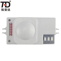 TOADA WB80 capteur de micro-ondes de porte, capteur de micro-ondes de plafond mural, capteur de mouvement, projecteur led, micro-ondes