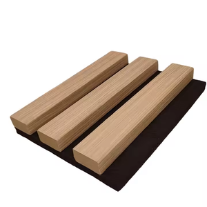 Paneles de pared acústicos flexibles de alta calidad Paneles de listones de pared de madera decorativos interiores Panel acústico curvo de listón flexible moderno - Product Image 4