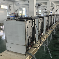 Lavavajillas Comercial para Cocina y Bar, Totalmente Automático, de Acero Inoxidable, con Encimera de Vidrio, Equipo para Restaurantes, Esterilización LACAT