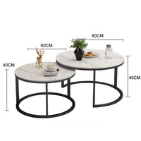 Table d'oreille de Salon en fer forgé, Design nordique, moderne, en marbre, noir, blanc, forme ronde, Table comptoir, Salon, pour utilisation Salon, livraison gratuite