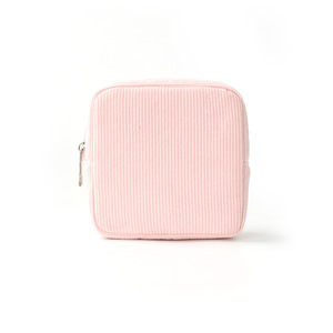 Qetesh Nouveauté Pochette portable miniature en velours côtelé écologique avec logo personnalisé pour serviettes hygiéniques, <span class=keywords><strong>sac</strong></span> de rangement pour filles, poche à monnaie - Product Image 3