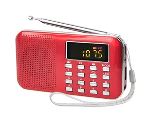 Hot popular promotion L-218 portable fm radio digital pocket radio