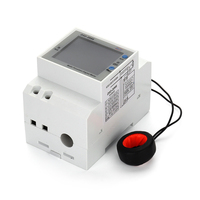 JIUJI Tuya WiFi Smart 6 en 1 100A DIN Rail Compteur de puissance numérique multifonctionnel Moniteur de tension, courant, facteur de puissance et énergie AC