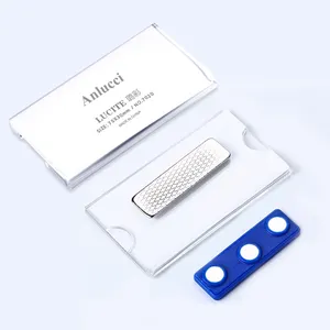 Hard Acryl Mini Bord Houder Blanco Plastic Hotel Magnetische Naam Tags Verpleegster Werk Pin Id Badge Houders