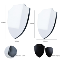 RubySub 12MM Cadre photo MDF personnalisé Plaque photo en forme de bouclier de sublimation pour la décoration de la maison