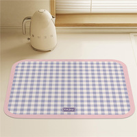 Tapis de séchage de vaisselle personnalisé style INS, ultra-absorbant, à séchage rapide, pour comptoir de cuisine, sous évier et support à café