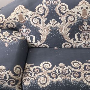 Housse <span class=keywords><strong>de</strong></span> canapé moderne ultra-extensible, motif imprimé quatre saisons, en soie <span class=keywords><strong>de</strong></span> lait élastique, personnalisable, entièrement enveloppante - Product Image 4