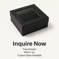 Boîte cadeau à couvercle noir mat, impression personnalisée, rigide, robuste, recyclable, de qualité supérieure, vente en gros, livraison directe d'usine
