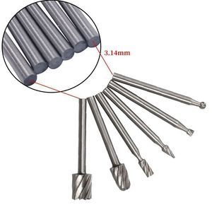 Woodworking Rotary Burr <b>Bits</b> High Carbon Steel For <b>Wood</b> Carving Engraving <b>Drilling</b> Milling Tool Set - Product Image 2