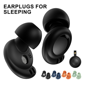 Bouchons <span class=keywords><strong>d</strong></span>'oreilles en silicone ultra-doux Y26 pour dormir, réduction du bruit sans douleur aux oreilles, pour les dormeurs latéraux, 23 dB SNR, réutilisables - Product Image 1
