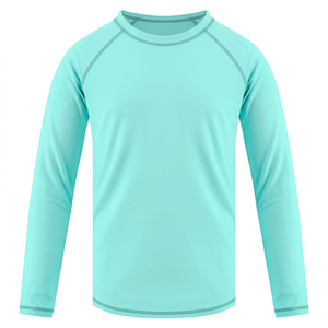 Children New <b>Long</b> <b>Sleeve</b> T Shirt Spring Base Layer <b>Undershirt</b> Slim Fit Coated Finish Trendy Ins Style UPF50+ 100% Polyester Top - Product Image 2