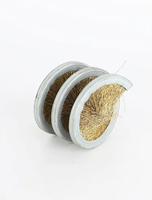 Brosse spirale à fil de laiton pour détartrage, brosse spirale à fil d'acier revêtu pour le polissage et la finition fine des câbles en acier