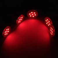 Lumière LED à pixels en PVC de 38 mm de diamètre, 24 V CC, avec 7 LED SMD 5050 RGB, trou de 19 mm, IP66, pour éclairage ponctuel de parc à thème
