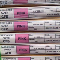 Papier autocopiant sans carbone, feuilles de papier NCR en plusieurs couleurs pour l'impression de factures