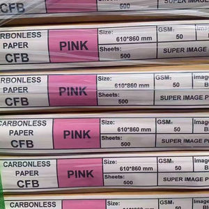 Autocopy Carbonless <b>Paper</b> NCR <b>Paper</b> Sheets in Multiple Colors for Invoice Printing - Product Image 1