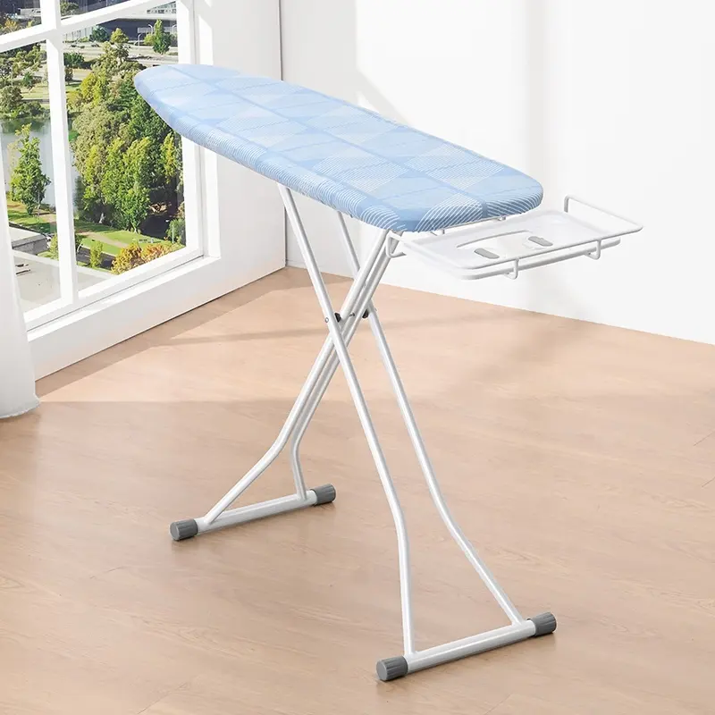 Wireking HT Legs Folding Adjustment Height Ironing Board Collapsible 13x43 Ironing Board with Retractable Iron Rest