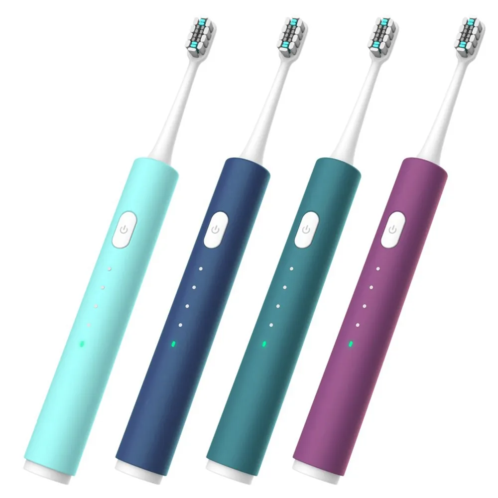 Sonic Zahnbürste Elektrische LED Blaulicht Zahn aufhellung Elektrische Zahnbürste mit intelligentem Drucksensor
